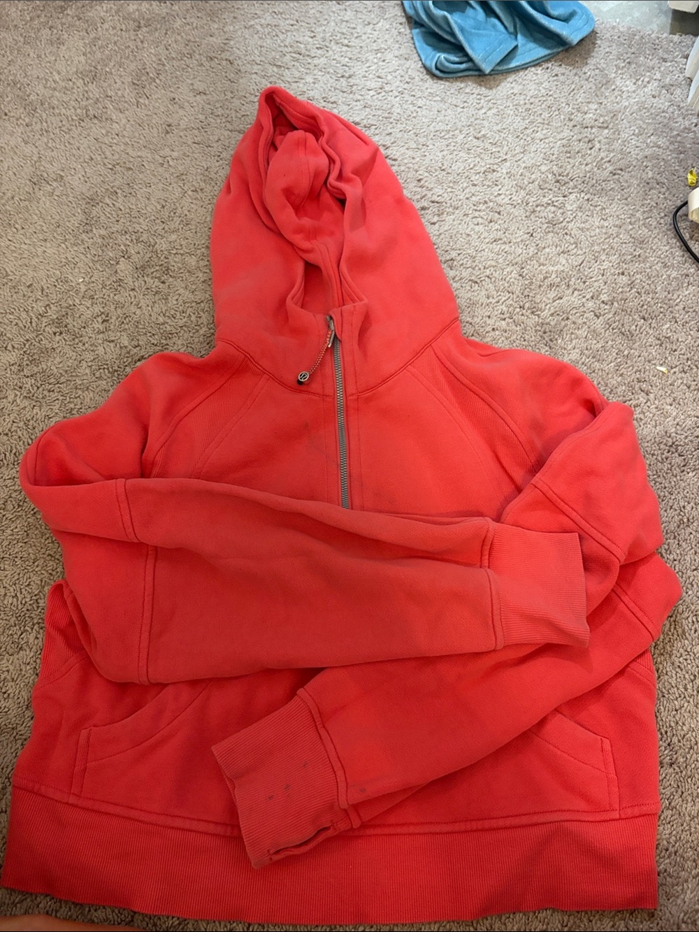 lululemon athletica Red Half-Zip Hoodie